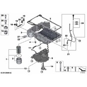 BMW Engine Oil Pan - Genuine BMW 11138643441