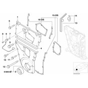 BMW Engine Timing Cover - Genuine BMW 11141432232