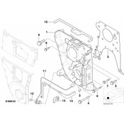 BMW Timing Case Gasket - Genuine BMW 11141734363