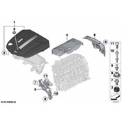 BMW Engine Cover Insulation - Genuine BMW 11147823219