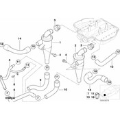 BMW Return Hose - Genuine BMW 11151407621