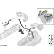 BMW Crankcase Ventilation Intake Pipe - Genuine BMW 11158698796