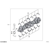 BMW Engine Crankshaft Thrust Washer - Genuine BMW 11217810440