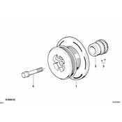 BMW Engine Crankshaft Pulley - Genuine BMW 11231741491