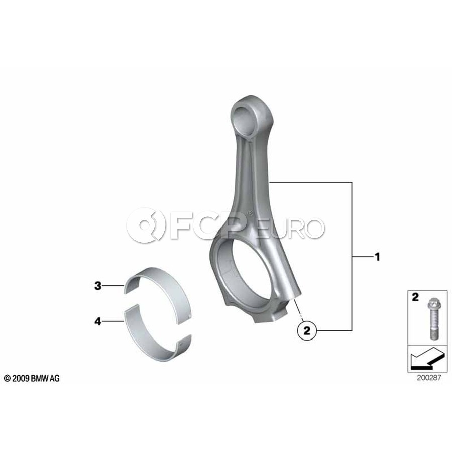 BMW Engine Connecting Rod - Genuine BMW 11247559458 | FCP Euro