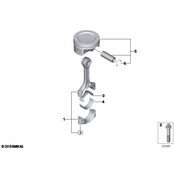 BMW Connecting Rod Bolt (M8X1X42) - Genuine BMW 11247671250