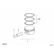 BMW Engine Piston Ring - Genuine BMW 11251437078