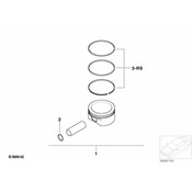 Mini Cooper Engine Piston - Genuine Mini 11257520131