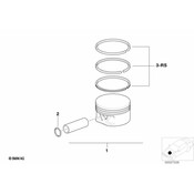 BMW Engine Piston - Genuine BMW 11257840922