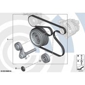 BMW Repair Kit, Belt Drive, Complete Value Line - Genuine BMW 11282413245