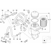 BMW Engine Oil Hose - Genuine BMW 11427504295