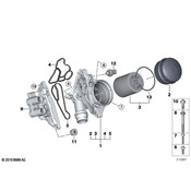 BMW Engine Oil Cooler Thermostat - Genuine BMW 11427577284