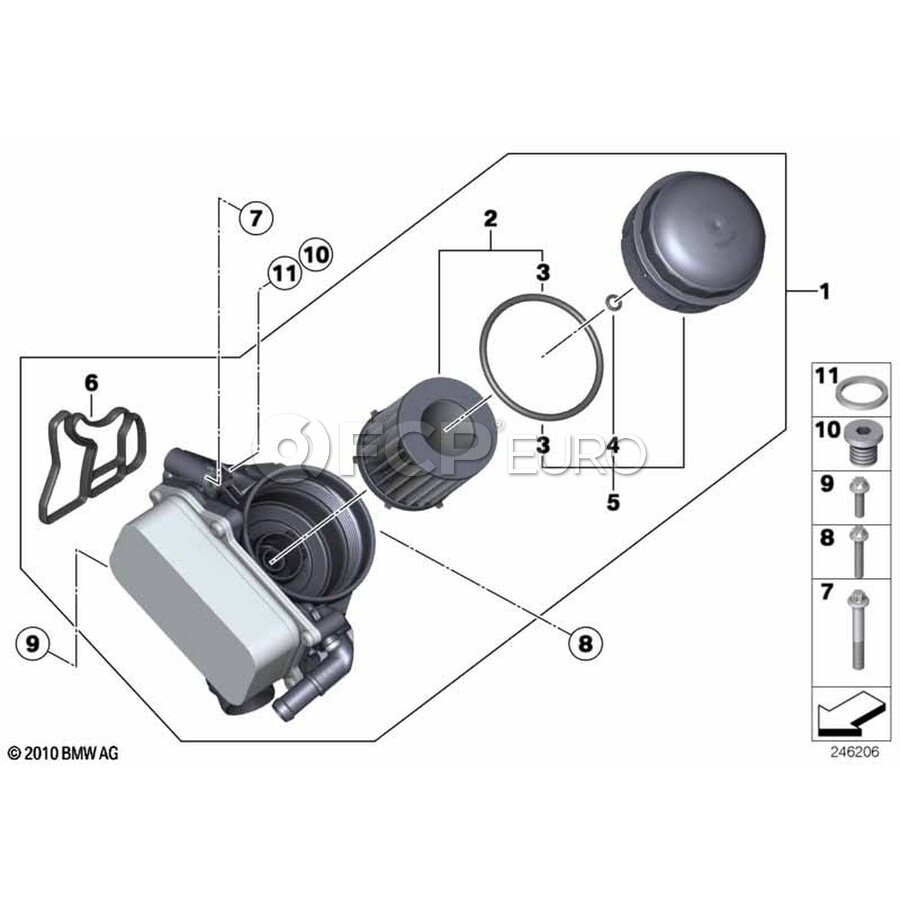 BMW Asa-Bolt (M8X55) - Genuine BMW 11427613672 | FCP Euro