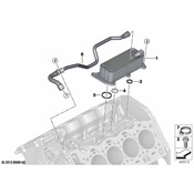 BMW Engine Oil Cooler - Genuine BMW 11427648914