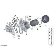 BMW Engine Oil Cooler Thermostat - Genuine BMW 11427850293