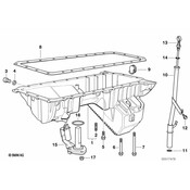 BMW Oil Dipstick Guide Tube - Genuine BMW 11431435838