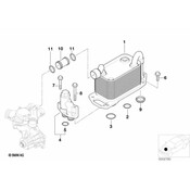 BMW Engine Oil Cooler - Genuine BMW 11441406695
