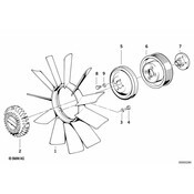 BMW Pulley (102mm) - Genuine BMW 11511315202