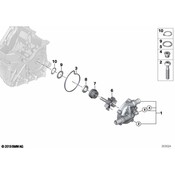 BMW Cover Coolant Pump - Genuine BMW 11518543828