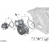 BMW Engine Water Pump - Genuine BMW 11518657274