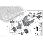 BMW Engine Water Pump Outlet Pipe - Genuine BMW 11518742631
