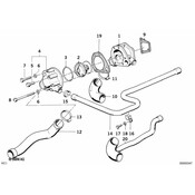 BMW Engine Coolant Outlet Gasket - Genuine BMW 11531275492