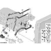 BMW Engine Coolant Hose - Genuine BMW 11537592094