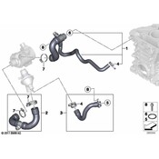 BMW Engine Coolant Hose - Genuine BMW 11537603512