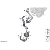 BMW Coolant Return Pipe - Genuine BMW 11537625153