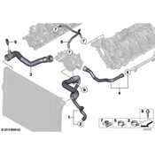 BMW Radiator Coolant Hose - Genuine BMW 11537846363