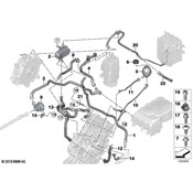 BMW Coolant Line With Thermostat - Genuine BMW 11538531198