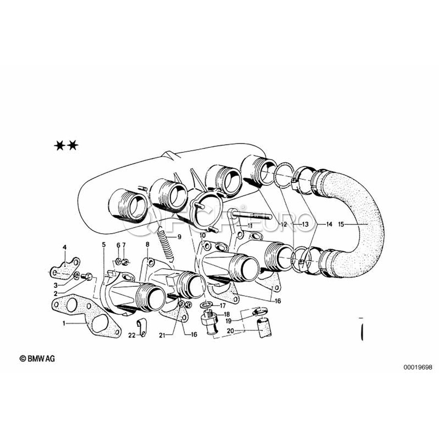 BMW Intake Tube - Genuine BMW 11611251348 | FCP Euro