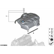BMW Bracket For Sound Insulation Hood - Genuine BMW 11617508490