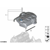 BMW Engine Cover - Genuine BMW 11617547378