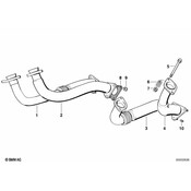 BMW Exhaust Manifold Bolt and Spring - Genuine BMW 11621716350