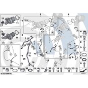 BMW Installation Kit For Turbocharger - Genuine BMW 11652456348
