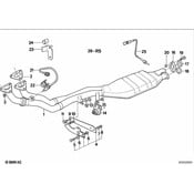 BMW Remanufactured Exhaust Pipe Catalyst - Genuine BMW 11761716782