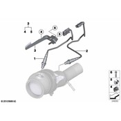 BMW Oxygen Sensor Wire Guide - Genuine BMW 11787607834