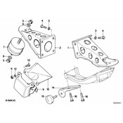 BMW Supporting Bracket Right (Stahl) - Genuine BMW 11811128496