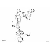 BMW Rubber Mounting Left - Genuine BMW 11811175141
