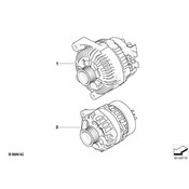 BMW 180 Amp Alternator - Genuine BMW 12317542934