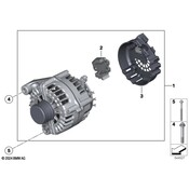 BMW Remanufactured 230 Amp Alternator - Genuine BMW 12318570672