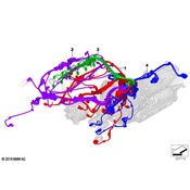 BMW Engine Wiring Harness - Genuine BMW 12517934534