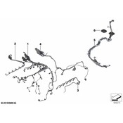 BMW Engine Wiring Harness, Engine Module - Genuine BMW 12518584112