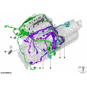 BMW Engine Wiring Harness - Genuine BMW 12518682010