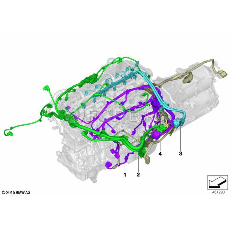BMW Fuel Injection Harness - Genuine BMW 12519452232 | FCP Euro