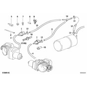 BMW Hose With Anti-Scuffing (8X13mm) - Genuine BMW 13311733498