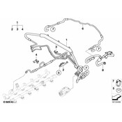 BMW Feed Line Bracket - Genuine BMW 13537524176