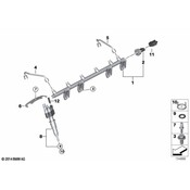 BMW High Pressure Fuel Rail - Genuine BMW 13537535897
