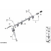 BMW High Pressure Fuel Rail - Genuine BMW 13537575480